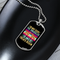 Snuggles and Treats Begins Necklace Stainless Steel or 18k Gold Dog Tag 24" Chain-Express Your Love Gifts