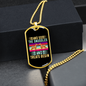 Snuggles and Treats Begins Necklace Stainless Steel or 18k Gold Dog Tag 24" Chain-Express Your Love Gifts