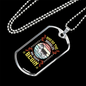 Snuggles and Treats Husky Necklace Stainless Steel or 18k Gold Dog Tag 24" Chain-Express Your Love Gifts