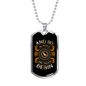 Snuggles and Treats Necklace Stainless Steel or 18k Gold Dog Tag 24" Chain-Express Your Love Gifts