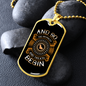 Snuggles and Treats Necklace Stainless Steel or 18k Gold Dog Tag 24" Chain-Express Your Love Gifts