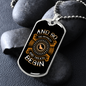 Snuggles and Treats Necklace Stainless Steel or 18k Gold Dog Tag 24" Chain-Express Your Love Gifts