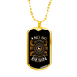 Snuggles and Treats Necklace Stainless Steel or 18k Gold Dog Tag 24" Chain-Express Your Love Gifts