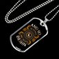 Snuggles and Treats Necklace Stainless Steel or 18k Gold Dog Tag 24" Chain-Express Your Love Gifts
