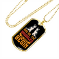 Snuggles and Treats Orange Necklace Stainless Steel or 18k Gold Dog Tag 24" Chain-Express Your Love Gifts
