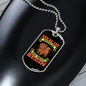 Snuggles and Treats Yellow Necklace Stainless Steel or 18k Gold Dog Tag 24" Chain-Express Your Love Gifts