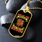 Snuggles and Treats Yellow Necklace Stainless Steel or 18k Gold Dog Tag 24" Chain-Express Your Love Gifts