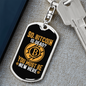 So Bitcoin is Dead Crypto Keychain Stainless Steel or 18k Gold Dog Tag Keyring-Express Your Love Gifts