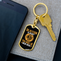 So Bitcoin is Dead Crypto Keychain Stainless Steel or 18k Gold Dog Tag Keyring-Express Your Love Gifts
