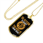 So Bitcoin is Dead Crypto Necklace Stainless Steel or 18k Gold Dog Tag 24" Chain-Express Your Love Gifts