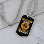 So Bitcoin is Dead Crypto Necklace Stainless Steel or 18k Gold Dog Tag 24" Chain-Express Your Love Gifts
