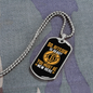 So Bitcoin is Dead Crypto Necklace Stainless Steel or 18k Gold Dog Tag 24" Chain-Express Your Love Gifts