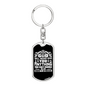 So Don'T Stress Keychain Stainless Steel or 18k Gold Dog Tag Keyring-Express Your Love Gifts