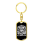 So Don'T Stress Keychain Stainless Steel or 18k Gold Dog Tag Keyring-Express Your Love Gifts