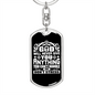 So Don'T Stress Keychain Stainless Steel or 18k Gold Dog Tag Keyring-Express Your Love Gifts