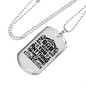 So Don't Stress Necklace Stainless Steel or 18k Gold Dog Tag 24" Chain-Express Your Love Gifts