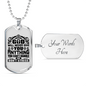 So Don't Stress Necklace Stainless Steel or 18k Gold Dog Tag 24" Chain-Express Your Love Gifts