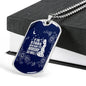 So Will I Necklace Psalm 148 Stainless Steel or 18k Gold Dog Tag 24" Chain-Express Your Love Gifts