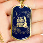 So Will I Necklace Psalm 148 Stainless Steel or 18k Gold Dog Tag 24" Chain-Express Your Love Gifts