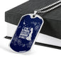 So Will I Necklace Stainless Steel or 18k Gold Dog Tag 24" Chain-Express Your Love Gifts