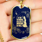So Will I Necklace Stainless Steel or 18k Gold Dog Tag 24" Chain-Express Your Love Gifts