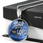 Soar Withe The Lord Isaiah 40:31 Circle Necklace Stainless Steel or 18k Gold 18-22"-Express Your Love Gifts
