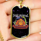 Social Distancing Champions Necklace UFO Alien Fan Gift Stainless Steel or 18k Gold Dog Tag 24" Chain-Express Your Love Gifts