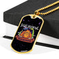 Social Distancing Champions Necklace UFO Alien Fan Gift Stainless Steel or 18k Gold Dog Tag 24" Chain-Express Your Love Gifts