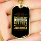 Sogs Make Lives Whole Yellow Necklace Stainless Steel or 18k Gold Dog Tag 24" Chain-Express Your Love Gifts