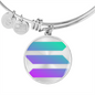 Solana (SOL) Bracelet Stainless Steel or 18k Gold Circle Bangle-Express Your Love Gifts