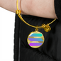 Solana (SOL) Bracelet Stainless Steel or 18k Gold Circle Bangle-Express Your Love Gifts
