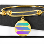 Solana (SOL) Bracelet Stainless Steel or 18k Gold Circle Bangle-Express Your Love Gifts