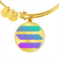 Solana (SOL) Bracelet Stainless Steel or 18k Gold Circle Bangle-Express Your Love Gifts