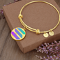 Solana (SOL) Bracelet Stainless Steel or 18k Gold Circle Bangle-Express Your Love Gifts