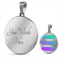 Solana (SOL) Circle Necklace Stainless Steel or 18k Gold 18-22"-Express Your Love Gifts