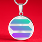 Solana (SOL) Circle Necklace Stainless Steel or 18k Gold 18-22"-Express Your Love Gifts