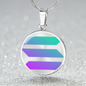 Solana (SOL) Circle Necklace Stainless Steel or 18k Gold 18-22"-Express Your Love Gifts