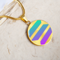 Solana (SOL) Circle Necklace Stainless Steel or 18k Gold 18-22"-Express Your Love Gifts