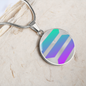 Solana (SOL) Circle Necklace Stainless Steel or 18k Gold 18-22"-Express Your Love Gifts
