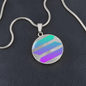 Solana (SOL) Circle Necklace Stainless Steel or 18k Gold 18-22"-Express Your Love Gifts