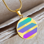 Solana (SOL) Circle Necklace Stainless Steel or 18k Gold 18-22"-Express Your Love Gifts