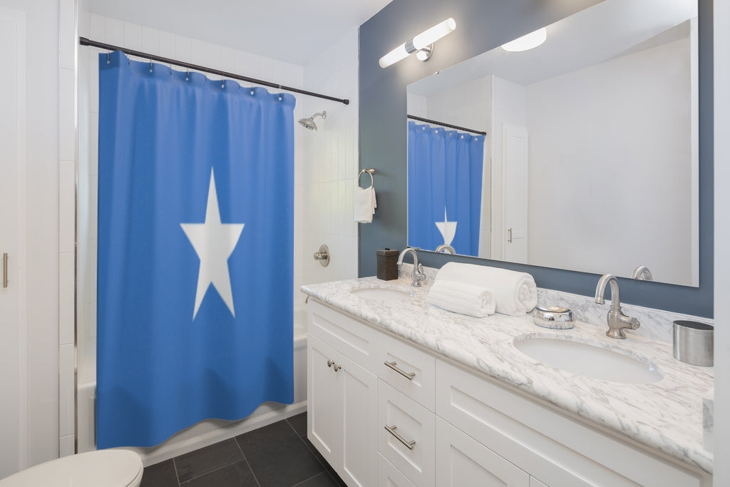 Somalia Flag Stylish Design 71" x 74" Elegant Waterproof Shower Curtain for a Spa-like Bathroom Paradise Exceptional Craftsmanship-Express Your Love Gifts