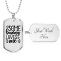 Some Bunny Loves Me Christian Necklace Stainless Steel or 18k Gold Dog Tag 24" Chain-Express Your Love Gifts