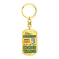 Some Heros Wear Capes Dog Tag Swivel Keychain Dog Tag Stainless Steel or 18k Gold-Express Your Love Gifts