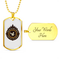 Some Men Are Merely Hunting Necklace Stainless Steel or 18k Gold Dog Tag 24" Chain-Express Your Love Gifts