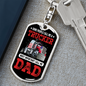 Some People Call Me A Trucker Swivel Keychain Dog Tag Stainless Steel or 18k Gold-Express Your Love Gifts