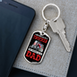 Some People Call Me A Trucker Swivel Keychain Dog Tag Stainless Steel or 18k Gold-Express Your Love Gifts