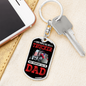 Some People Call Me A Trucker Swivel Keychain Dog Tag Stainless Steel or 18k Gold-Express Your Love Gifts