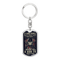 Some People Swivel Keychain Dog Tag Stainless Steel or 18k Gold-Express Your Love Gifts