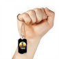 Sometimes Is All You Need Cycling Necklace Stainless Steel or 18k Gold Dog Tag 24"-Express Your Love Gifts